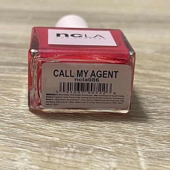 NCLA Beauty Los Angeles New Call My Agent Vibrant Bright Red Cream Nail Polish - Picture 3 of 5